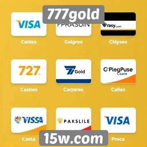 Métodos de pagamento suportados pelo site 777gold